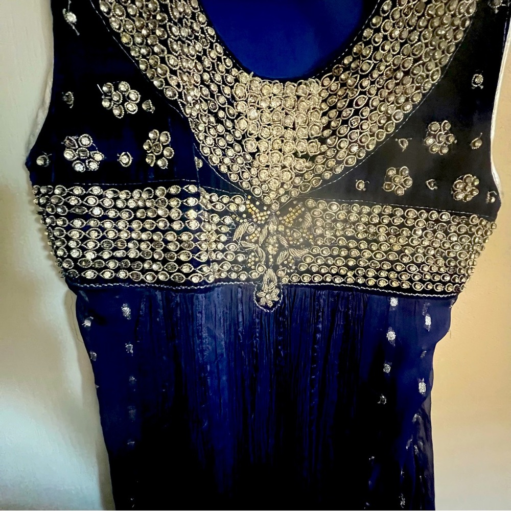Heavy stone work Pakistani Indian Gown